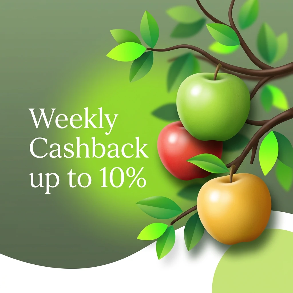 Weekly Cashback up to 10%